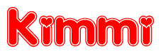 The image displays the word Kimmi written in a stylized red font with hearts inside the letters.