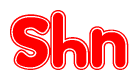The image displays the word Shn written in a stylized red font with hearts inside the letters.