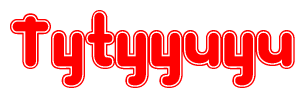 The image displays the word Tytyyuyu written in a stylized red font with hearts inside the letters.