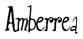 The image is of the word Amberrea stylized in a cursive script.