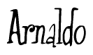 The image contains the word 'Arnaldo' written in a cursive, stylized font.