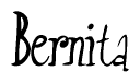 The image is of the word Bernita stylized in a cursive script.