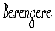 The image is a stylized text or script that reads 'Berengere' in a cursive or calligraphic font.