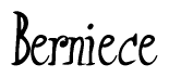 The image is a stylized text or script that reads 'Berniece' in a cursive or calligraphic font.