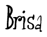 The image is a stylized text or script that reads 'Brisa' in a cursive or calligraphic font.