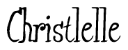 The image contains the word 'Christlelle' written in a cursive, stylized font.