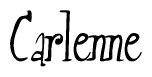 The image is a stylized text or script that reads 'Carlenne' in a cursive or calligraphic font.
