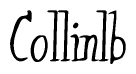 Cursive Script 'Collinlb' Text