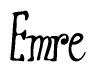 The image is a stylized text or script that reads 'Emre' in a cursive or calligraphic font.