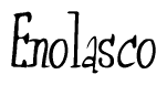 The image is a stylized text or script that reads 'Enolasco' in a cursive or calligraphic font.