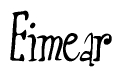 The image contains the word 'Eimear' written in a cursive, stylized font.