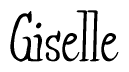 The image contains the word 'Giselle' written in a cursive, stylized font.