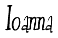 The image contains the word 'Ioanna' written in a cursive, stylized font.