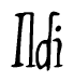 The image is a stylized text or script that reads 'Ildi' in a cursive or calligraphic font.