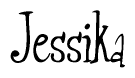 The image is a stylized text or script that reads 'Jessika' in a cursive or calligraphic font.