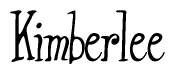 The image contains the word 'Kimberlee' written in a cursive, stylized font.