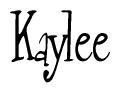 The image is a stylized text or script that reads 'Kaylee' in a cursive or calligraphic font.