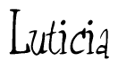 Luticia Calligraphy Text 