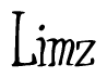 The image is a stylized text or script that reads 'Limz' in a cursive or calligraphic font.