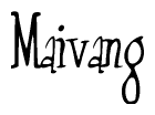 The image contains the word 'Maivang' written in a cursive, stylized font.