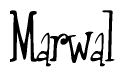 The image is a stylized text or script that reads 'Marwal' in a cursive or calligraphic font.