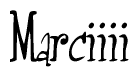 Marciiii Calligraphy Text 