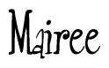 The image contains the word 'Mairee' written in a cursive, stylized font.