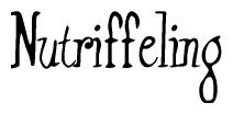 The image contains the word 'Nutriffeling' written in a cursive, stylized font.