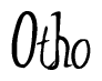 The image is a stylized text or script that reads 'Otho' in a cursive or calligraphic font.