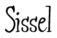 The image is of the word Sissel stylized in a cursive script.