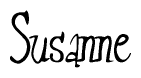 The image is a stylized text or script that reads 'Susanne' in a cursive or calligraphic font.