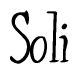 Soli Calligraphy Text 