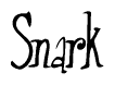 The image is of the word Snark stylized in a cursive script.