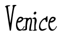 Cursive 'Venice' Text