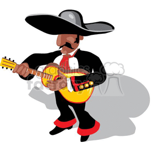 Mariachi Musician with Guitar