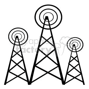 radio tower clip art