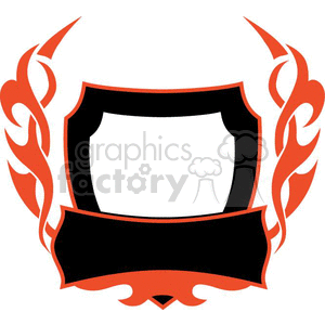 Customizable Ornate Frame with Flame Design