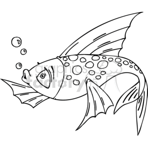 a betta fish blowing bubbles