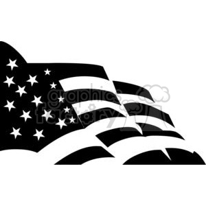Royalty-Free Black and white USA flag 379683 vector clip art image