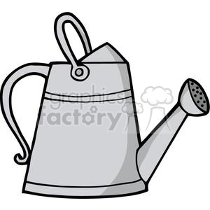 Gray Metal Watering Can