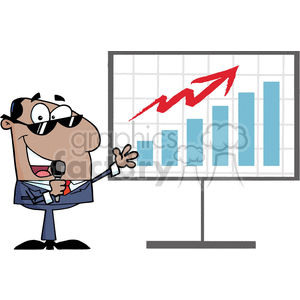 Cartoon-Businessman-Talking-Profits