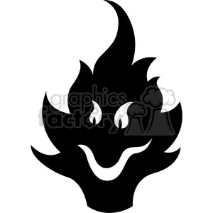 Cartoon flame character