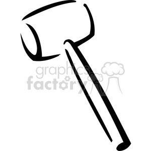 black and white rubber mallet