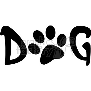   The clipart image shows a cartoon-style illustration of a dog