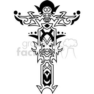   cross clip art tattoo illustrations 043 