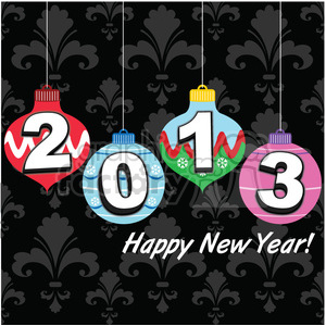 2013 happy new year decorations
