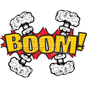 Boom explosion onomatopoeia