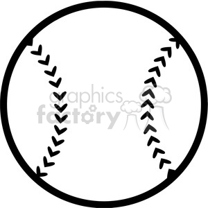 Black and White Baseball Ball