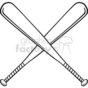 Black And White Crossed Baseball Bats Clipart Royalty Free Gif Jpg Png Eps Svg Ai Pdf Clipart 396090 Graphics Factory