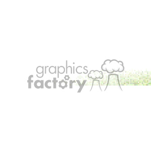 vector green small pixels half banner white background
